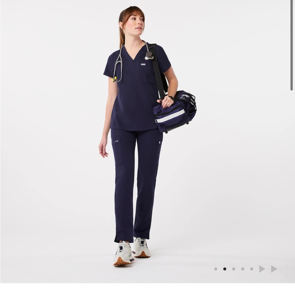 Navy Blue Scrub Set figs XS